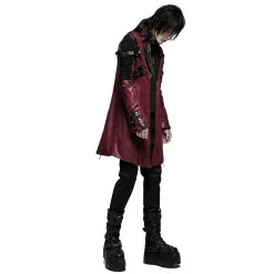 Veste Homme 'Poisonblack' Rouge Et Noire -Magasin De Mode veste homme poisonblack rouge et noire 5