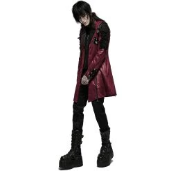 Veste Homme 'Poisonblack' Rouge Et Noire -Magasin De Mode veste homme poisonblack rouge et noire 6