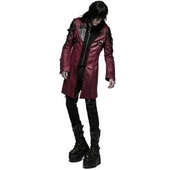 Veste Homme 'Poisonblack' Rouge Et Noire -Magasin De Mode veste homme poisonblack rouge et noire 7