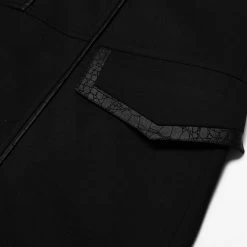 Veste Mi-Longue 'Ribcage' Noire 29 Veste Mi-Longue 'Ribcage' Noire -Magasin De Mode veste mi longue ribcage noire 12