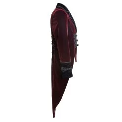 Veste Queue De Pie 'Bloodborne' En Velours Rouge Sang -Magasin De Mode veste queue de pie bloodborne en velours rouge sang 10