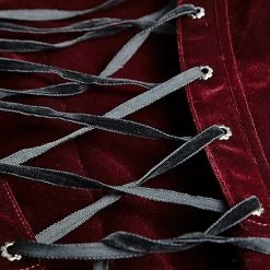 Veste Queue De Pie 'Bloodborne' En Velours Rouge Sang -Magasin De Mode veste queue de pie bloodborne en velours rouge sang 13