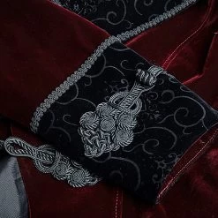 Veste Queue De Pie 'Bloodborne' En Velours Rouge Sang -Magasin De Mode veste queue de pie bloodborne en velours rouge sang 14