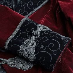 Veste Queue De Pie 'Bloodborne' En Velours Rouge Sang -Magasin De Mode veste queue de pie bloodborne en velours rouge sang 16