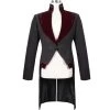 Veste Victorienne 'Atkins' Noire Et Bordeaux -Magasin De Mode veste victorienne atkins noire et bordeaux