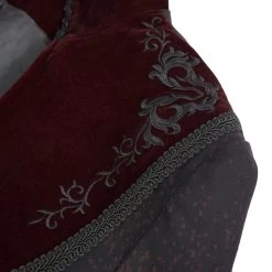 Veste Victorienne 'Atkins' Noire Et Bordeaux -Magasin De Mode veste victorienne atkins noire et bordeaux 15