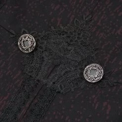 Veste Victorienne 'Atkins' Noire Et Bordeaux -Magasin De Mode veste victorienne atkins noire et bordeaux 17