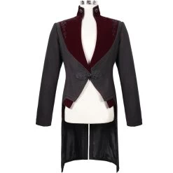 Veste Victorienne 'Atkins' Noire Et Bordeaux