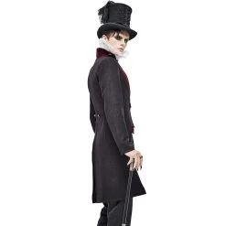 Veste Victorienne 'Atkins' Noire Et Bordeaux -Magasin De Mode veste victorienne atkins noire et bordeaux 5