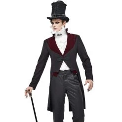 Veste Victorienne 'Atkins' Noire Et Bordeaux -Magasin De Mode veste victorienne atkins noire et bordeaux 6